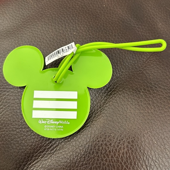 Mickey Mouse green travel bag tag new - Picture 2 of 3